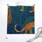 Leopard Print Blue And Teal Maximalist Animalier Exotic Animal Monstera Leaves Custom Removable Wallpaper by Spoonflower Peel & Stick Wallpaper 2FT Wide